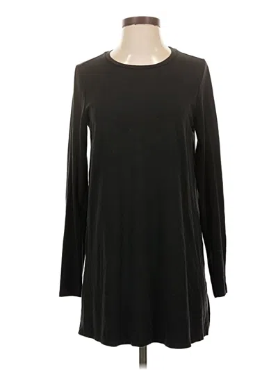 Pre-owned Eileen Fisher Long Sleeve T-shirt In Black