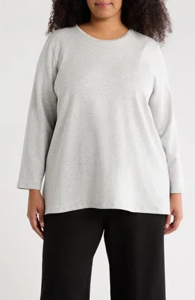 Eileen Fisher Long Sleeve Tunic Top In Animal Print