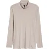 Eileen Fisher Long Sleeve Turtleneck Top In Neutral