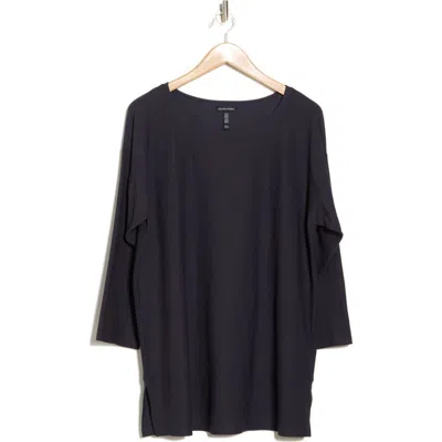 Eileen Fisher Longline Tunic Top In Nocturne