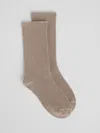 Eileen Fisher Loopy Terry Cotton Crew Sock In Neutral