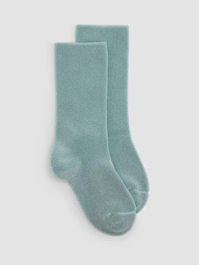 Eileen Fisher Loopy Terry Sock In Blue