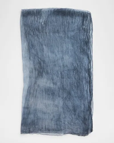 Eileen Fisher Maltinto Silk Scarf In Blue