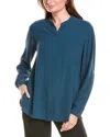 Eileen Fisher Button-down Georgette Crepe Shirt