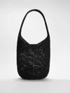 Eileen Fisher Mar Y Sol  Raffia Bucket Bag In Black