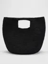 Eileen Fisher Mar Y Sol For  Raffia Beach Tote In Black