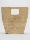 Eileen Fisher Mar Y Sol For  Raffia Beach Tote In Brown