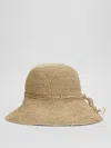 Eileen Fisher Mar Y Sol For  Raffia Bucket Hat In Brown