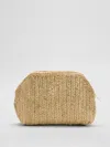 Eileen Fisher Mar Y Sol For  Raffia Clutch In Brown