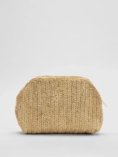 Eileen Fisher Mar Y Sol For  Raffia Clutch In Brown