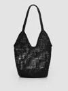 Eileen Fisher Mar Y Sol For  Raffia Shopper Tote In Black