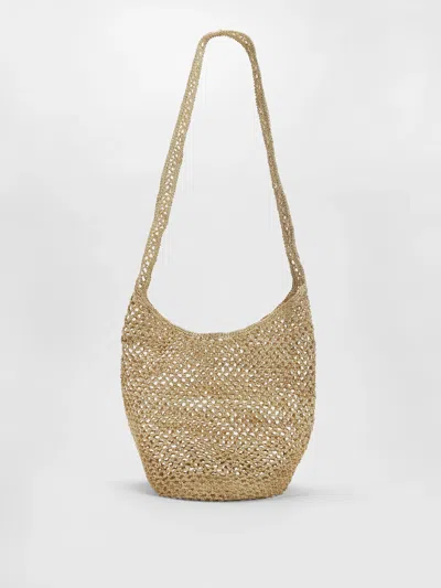 Eileen Fisher Mar Y Sol For  Raffia Tote In Gold