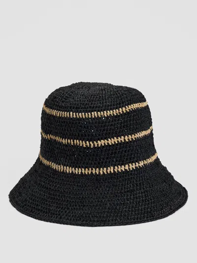Eileen Fisher Mar Y Sol For  Stripe Bucket Hat In Black