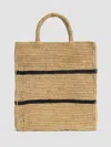 Eileen Fisher Mar Y Sol For  Striped Market Tote In Brown