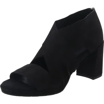Eileen Fisher Marla Womens Zipper Manmade Block Heel In Black