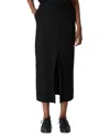 Eileen Fisher Front Slit Maxi Skirt In Black