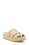 Eileen Fisher Mayla Espadrille Platform Wedge Slide Sandal