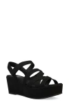 Eileen Fisher Tally Strappy Slingback Platform Sandal In Black