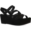 Eileen Fisher Mazy Slingback Platform Wedge Sandal In Black