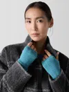 Eileen Fisher Merino Glovelettes In Regenerative Wool In Blue