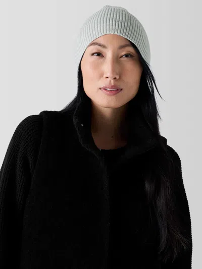 Eileen Fisher Merino Hat In Regenerative Wool In Blue