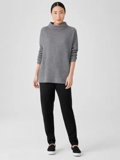 Eileen Fisher Merino Jersey Tapered Pant In Gray