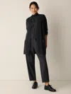 Eileen Fisher Merino Long Cardigan In Regenerative Wool In Blue