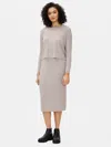 Eileen Fisher Merino Pencil Skirt In Regenerative Wool In Neutral