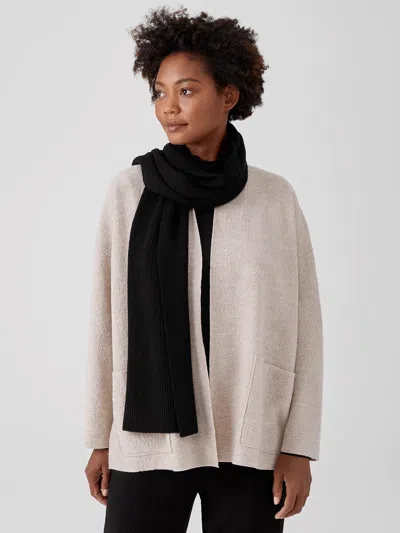 Eileen Fisher Merino Scarf In Black