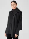 Eileen Fisher Merino Scarf In Responsible Wool In Black