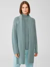 Eileen Fisher Merino Scarf In Responsible Wool In Green