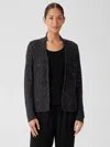 Eileen Fisher Merino Sequin Cardigan In Gray