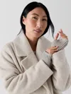 Eileen Fisher Merino Sequin Sparkle Glovelettes In Gray