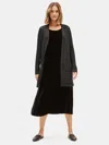 Eileen Fisher Merino Sparkle Cardigan In Responsible Wool In Black