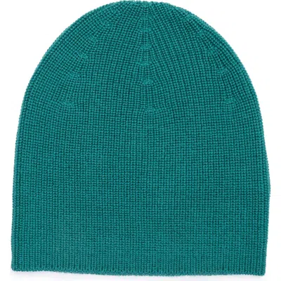 Eileen Fisher Merino Wool Knit Beanie In Green