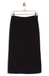 Eileen Fisher Merino Wool Pencil Skirt In Black
