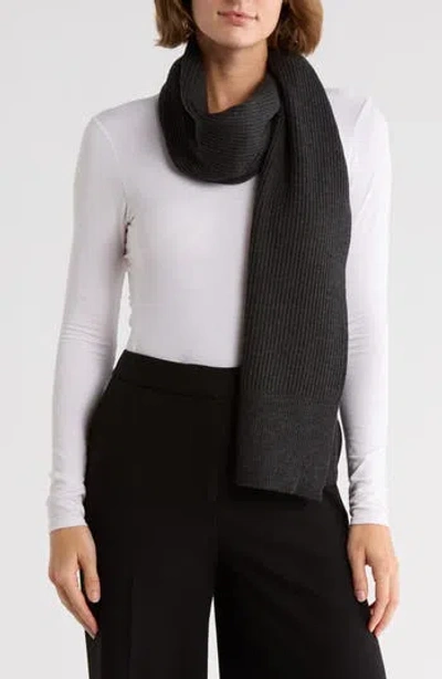 Eileen Fisher Merino Wool Scarf In Black