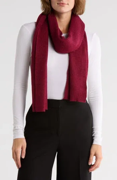 Eileen Fisher Merino Wool Scarf In Red