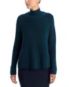 Eileen Fisher Merino Wool Turtleneck Sweater In Blue