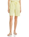 Eileen Fisher Organic Cotton Drawstring Shorts In Yellow