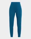 Eileen Fisher Missy Cozy Brushed Fleece Leggings In Blue