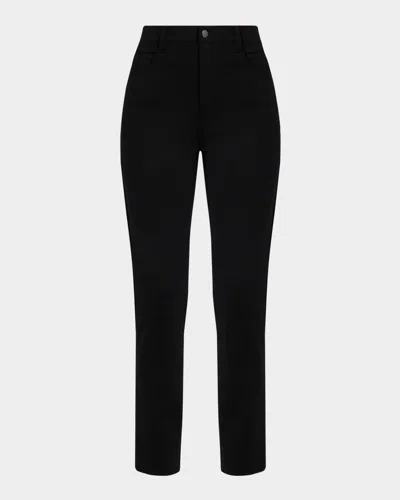 Eileen Fisher Missy Doubleknit Skinny Jeans In Black