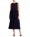 Eileen Fisher Sleeveless Organic Cotton Midi Dress