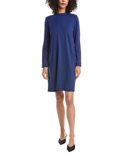 Eileen Fisher Mock Neck Dress In Multi