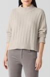 Eileen Fisher Fluff Rib Turtleneck Sweater In Chalk In Chalk