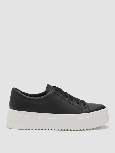 Eileen Fisher Monde Leather Platform Sneaker In Multi
