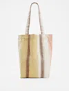 Eileen Fisher Natural-dyed Organic Cotton Canvas Tote In Brown