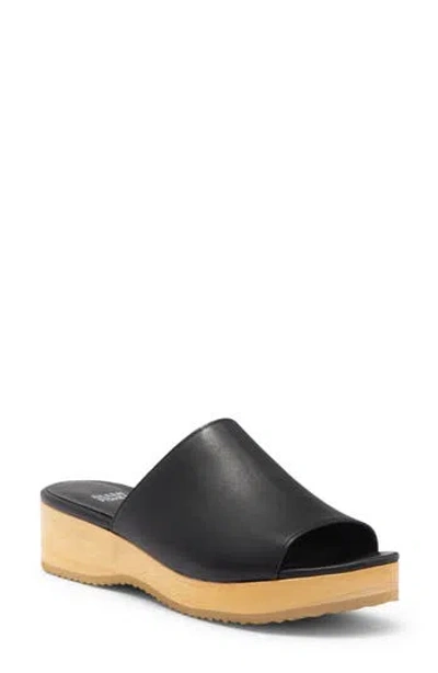 Eileen Fisher Noel Platform Slide Sandal In Black