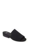 Eileen Fisher Noko Womens Block Heel Knit Slide In Black