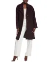 Eileen Fisher Notch Collar Alpaca & Wool-blend Coat In Brown